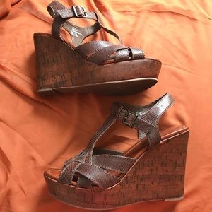 MAURICES brown wedges